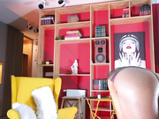 Tia blindfolded masturbation