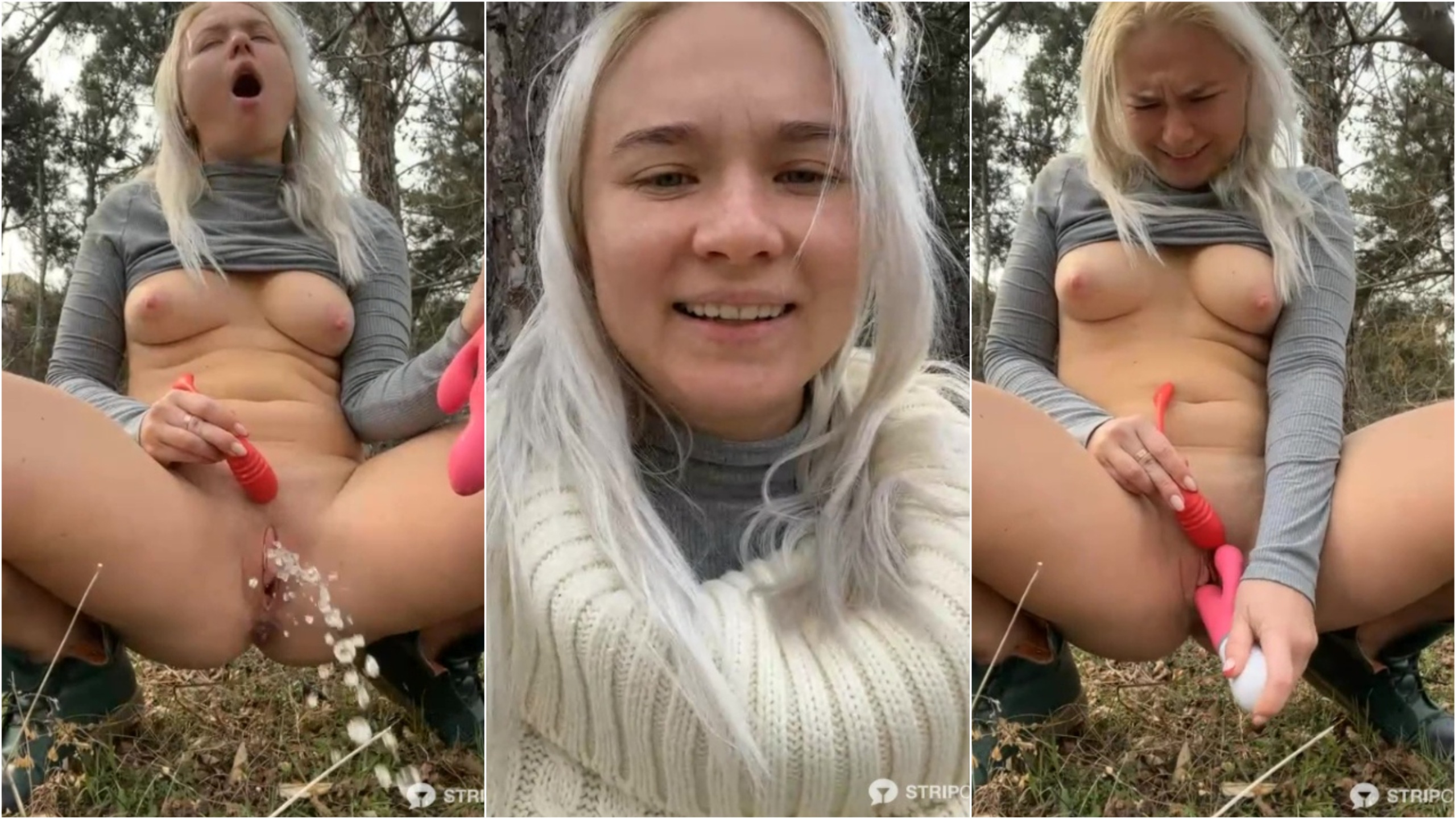 Weettyy Naked Squirt Piss at Park Publicly (MustWatch)
