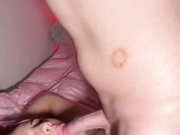 bearuby handcuffed blowjob and facial