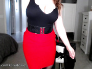 Katsatease 2025-06-20(2) MILF in Skirt Stockings & Heel