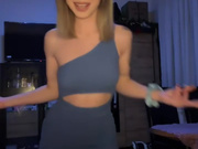 Sexy Polish slut in dress and shiny nude pantyhose 2