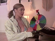 Gabbie Carter spin the wheel and machine fuck