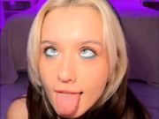 _blowjob_queen_ short ahegao in public