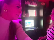 LizzyLush_ lesbians exhbitionism show in night club