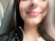 KittyCarrol riksy masturbating in public train