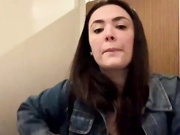 Sophie_Eaton getting naked in public mall bathroom