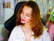 sinty_noria, boobs out, dildo, Bj, redhead, big tits