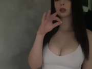 Sexy young Polish slut shows her big tits in white top 4