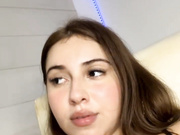 Abby-26 plays dildo and squirts on the floor