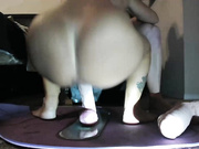 sexybeachmom warms up with big dildo before fucking