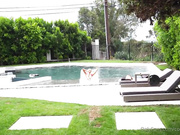 Courtney Taylor sucking dick by the pool