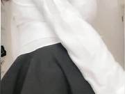 Busty bimbo schoolgirl roleplay