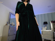 Alexsis Faye - Velvet lingerie dildo riding