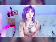 Purple Haired Cutie Camshow Part 1