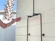 Natalie Roush OF Black MicroBikini Shower Nipples Tease