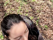 Blowjob in the forest
