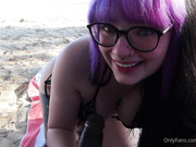 Naomih666 BBC Blowjob At Beach