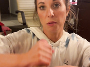 Millie Morgan gives The Flesh Mechanic a Handjob