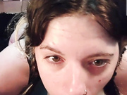 Hot alt girl deepthroat