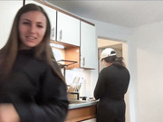 laylahlaylah1 and roomate show tits close to cam