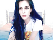 kati3kat apr 4 2019 fingering blue glass toy creamy cum