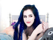 kati3kat apr 4 2019 fingering blue glass toy creamy cum
