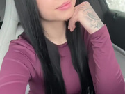 Sexy Polish slut in miniskirt and silky black pantyhose