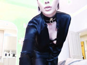 CrazyM / Missbananas, black lace lingerie and dildo fun