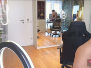 MILEYSIN PRIVATE SHOW DESK DILDO RIDE TOPLESS