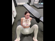 Ballerinacappuccino_ public gym masturbation