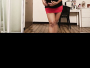 Indian girl riding dildo