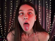 nika_lodge blowjob, ahegao & fake cum