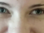 model green eyes cumshot in face