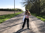 katiedark cum on backroad public premium