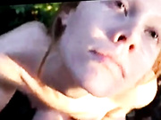 couple Sexy redfox play in forest facial (slow motion)