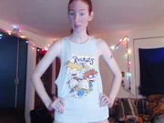 gingermermaid, hairy, redhead, skinny, small tits, nake