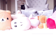 Nintend_xo / Zia_xo Pink toesies small glass toy