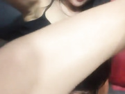 Teen hottie fingering wet pussy while moaning