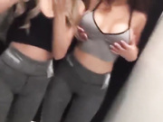 2 friends in changing room