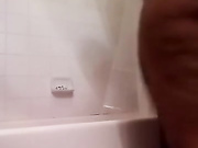 Chyna Hall in the shower