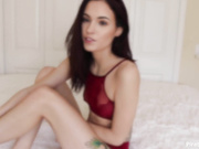 Hot brunette tease joi