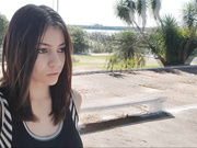 Andreza - Sweet Teen Teen Masturbating In The Public Square in private premium video