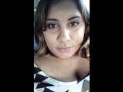 Indian American girl Pussy show in car dirty talk