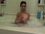 Little Kaylee playing with her pussy in tip show 20150331