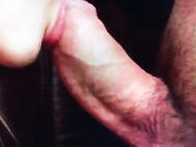 Amateur girl sucks big cock