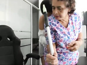 emily browm cumming on the cleaning lady