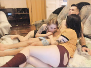 lazyasses threesome blowjob sex ass cumshot