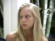 Cute college girl gets her ass and pussy fingered