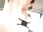 chinese couple do show in car and outside