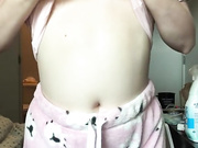 Unknown girl tit drop